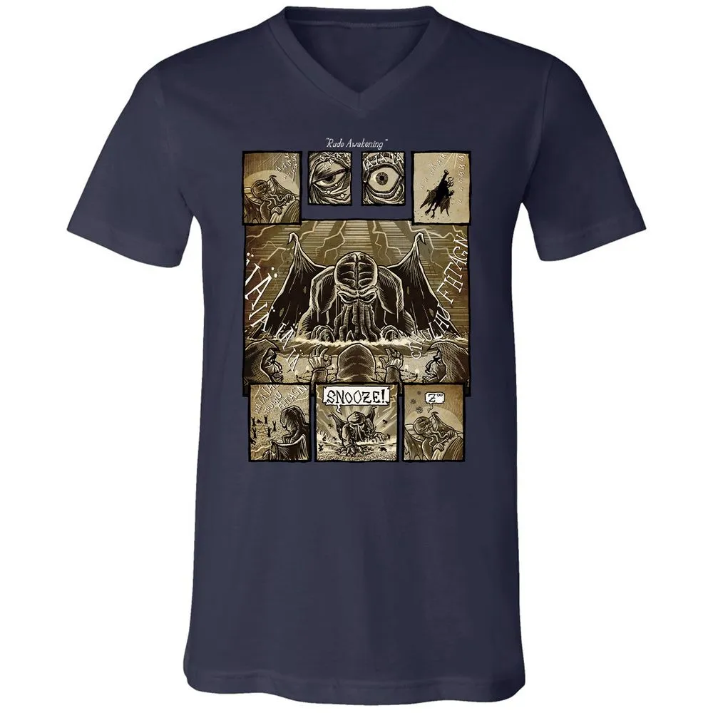Unisex V-Neck T-Shirt - ABLSS4ZC - Navy - 9