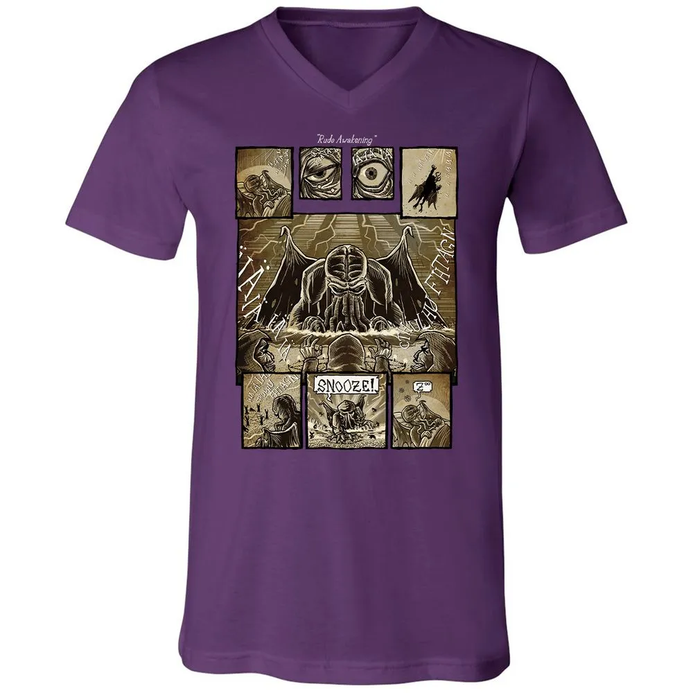 Unisex V-Neck T-Shirt - ABLSS4ZC - Team Purple - 2