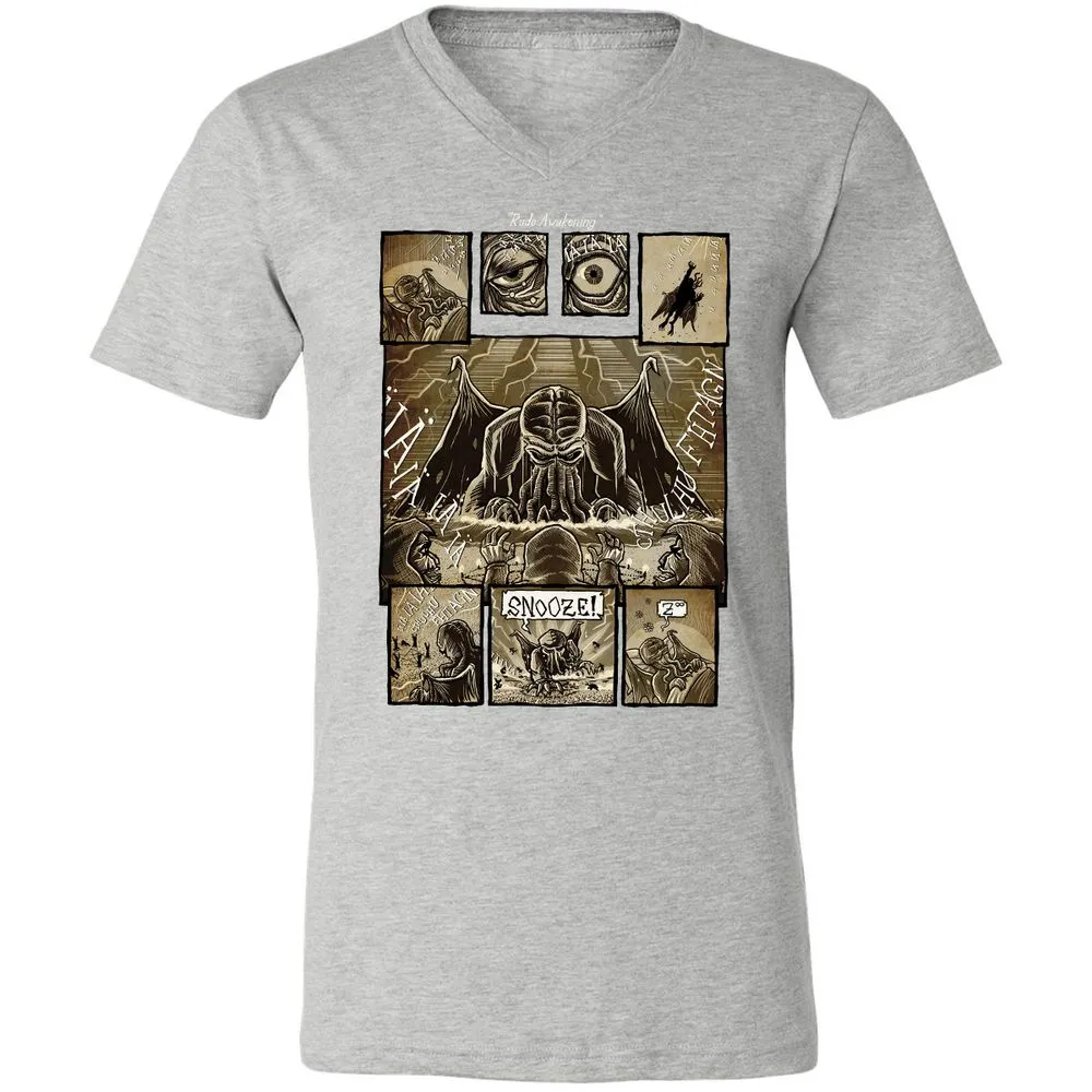 Unisex V-Neck T-Shirt - ABLSS4ZC - Athletic Heather - 7