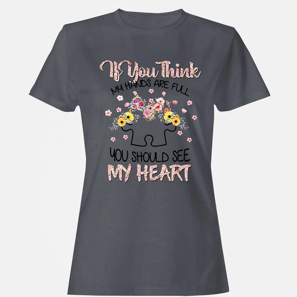 Women's T-Shirt - 1KYVQDDQ - Dark Heather - 5