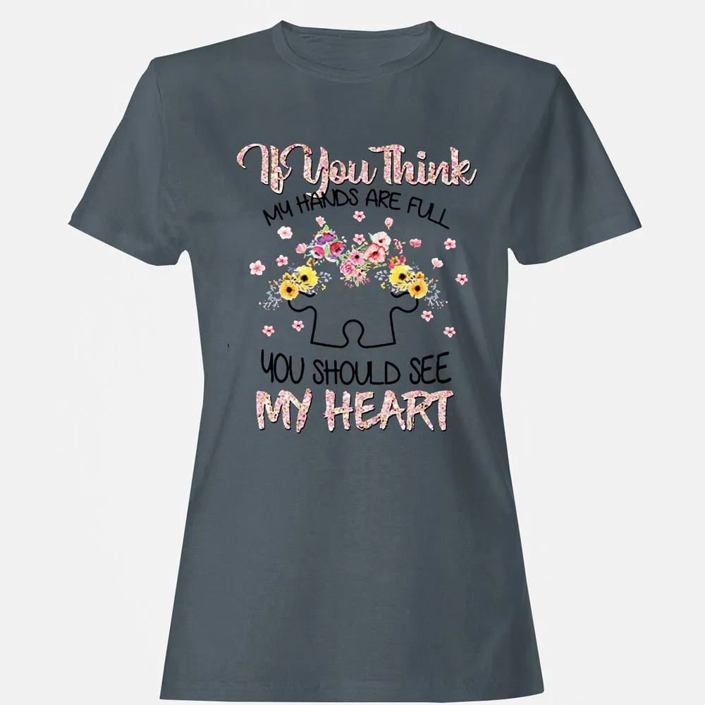 Women's T-Shirt - 1KYVQDDQ - Charcoal - 3