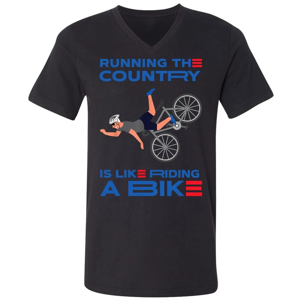 Unisex V-Neck T-Shirt - JG7MF79D - Black - 16