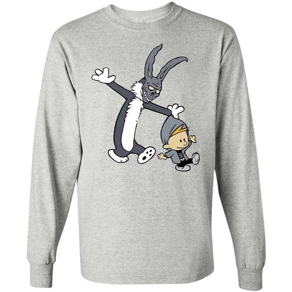Long Sleeve T-Shirt - VTJN93HQ - Ash - 5