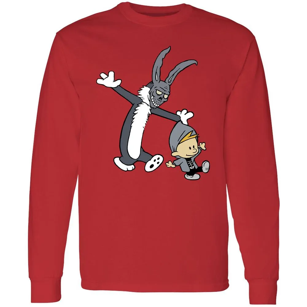 Long Sleeve T-Shirt - VTJN93HQ - Red - 14