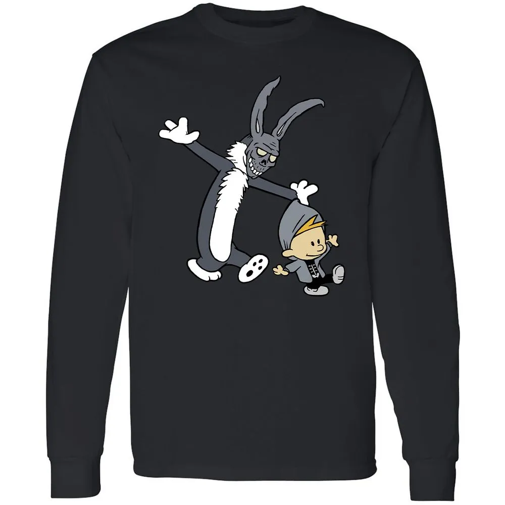 Long Sleeve T-Shirt - VTJN93HQ - Black - 16