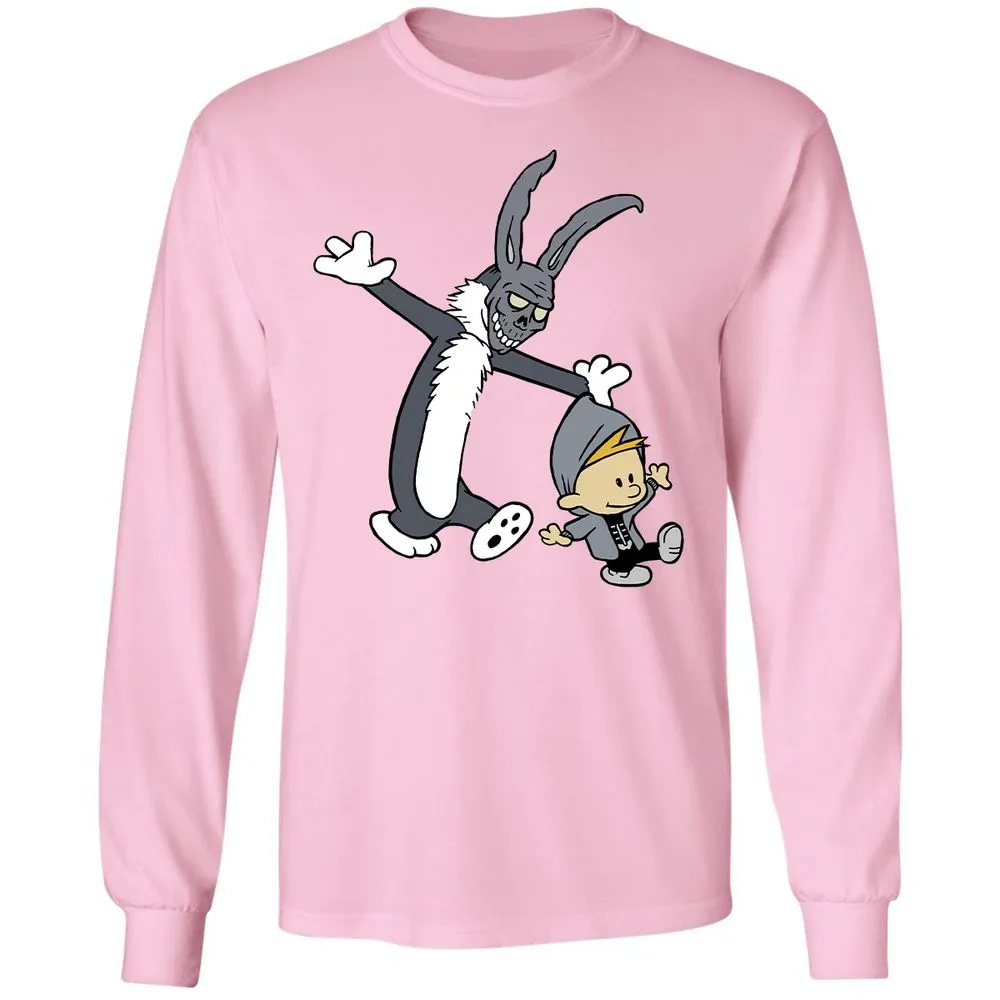 Long Sleeve T-Shirt - VTJN93HQ - Light Pink - 3