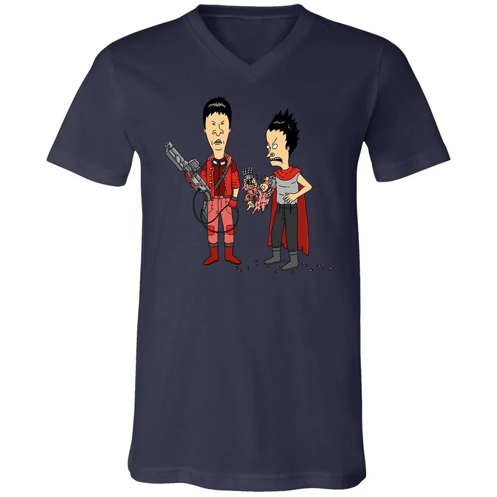 Unisex V-Neck T-Shirt - G9AFZ4SV - Navy - 9