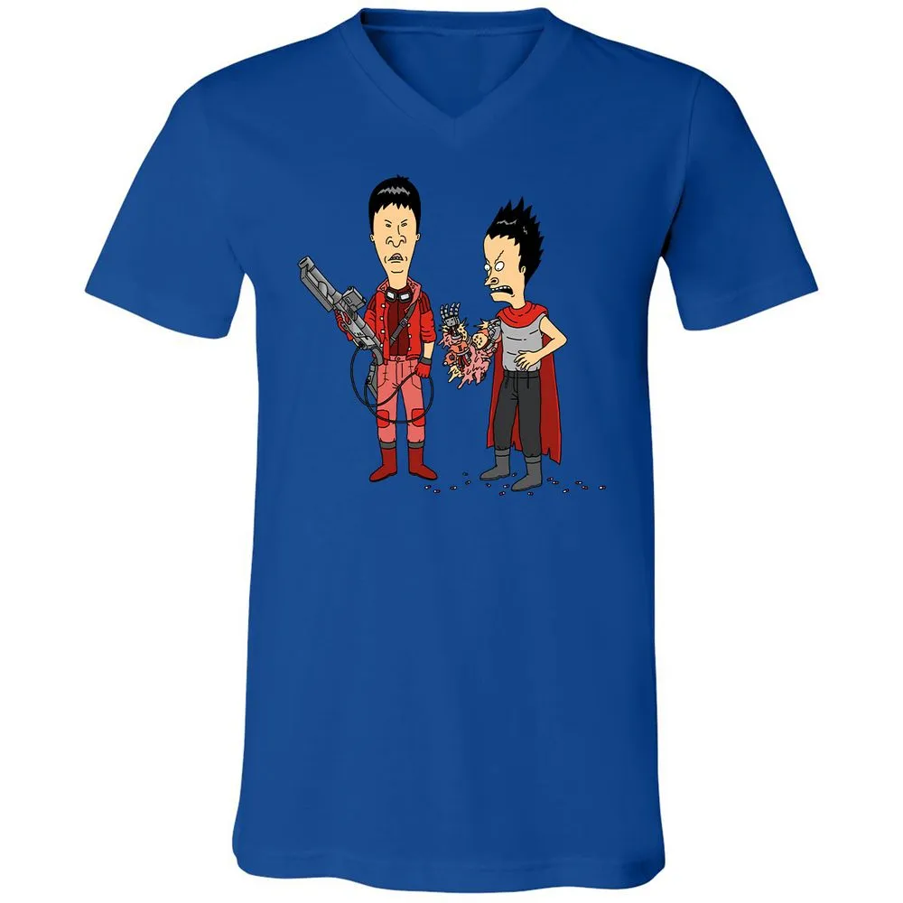 Unisex V-Neck T-Shirt - G9AFZ4SV - True Royal - 4