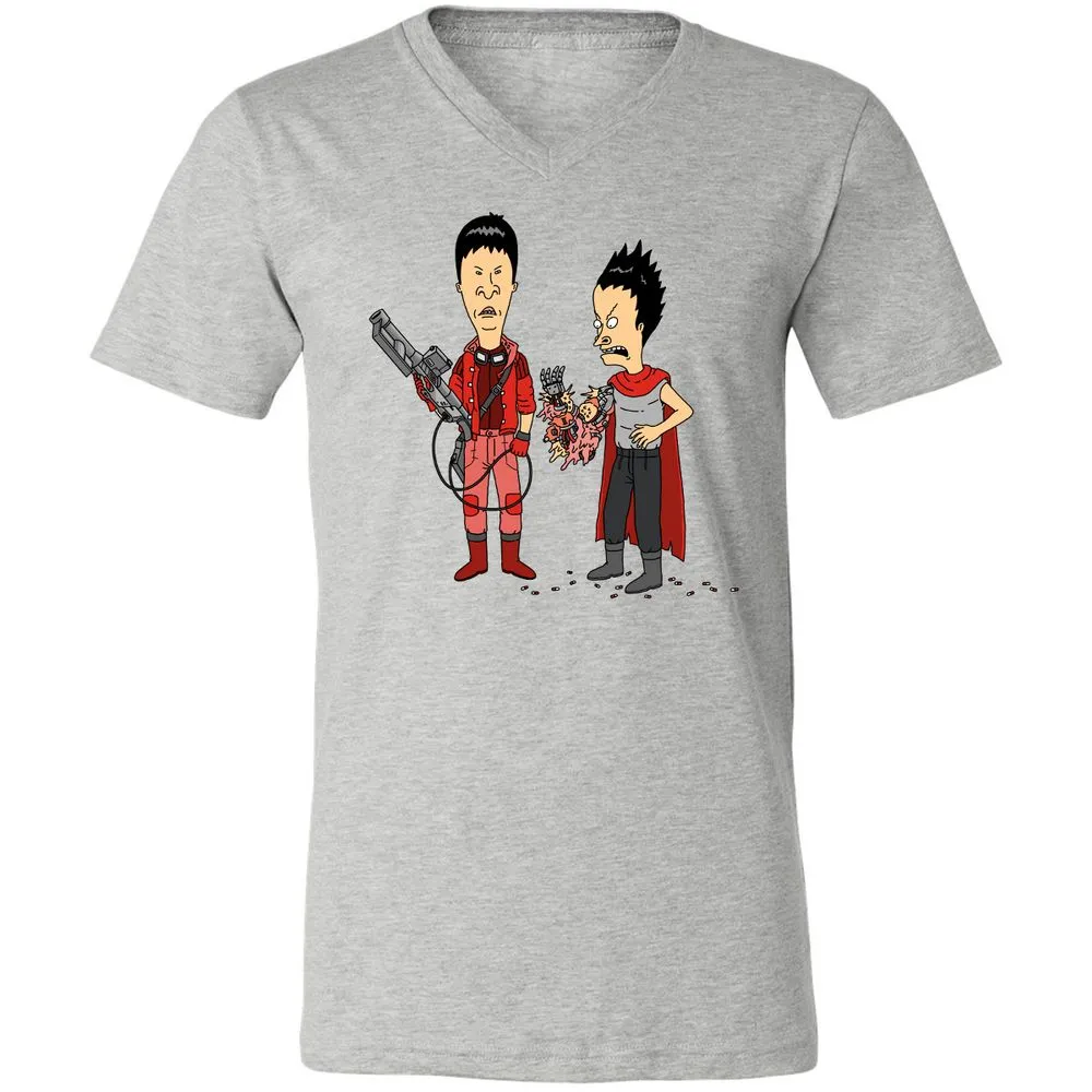 Unisex V-Neck T-Shirt - G9AFZ4SV - Athletic Heather - 7