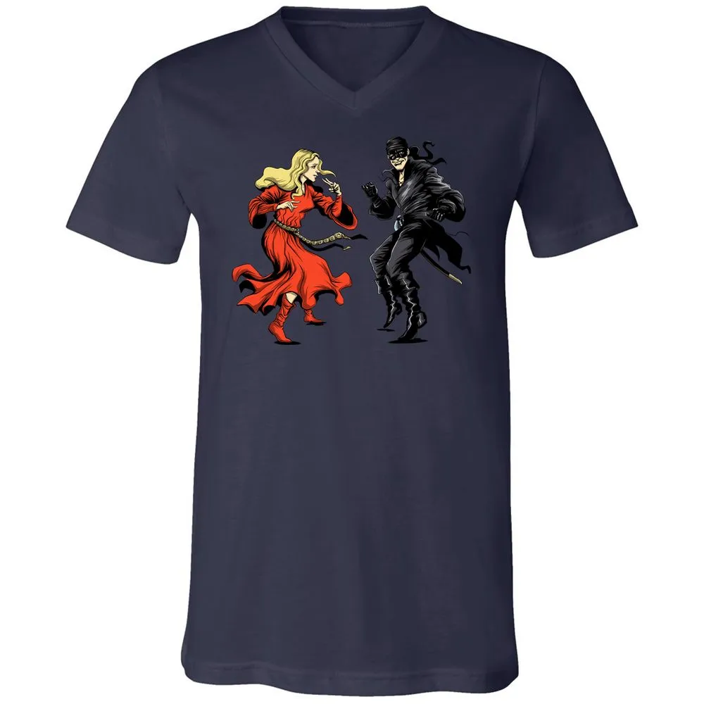 Unisex V-Neck T-Shirt - TEJ7S3MS - Navy - 9
