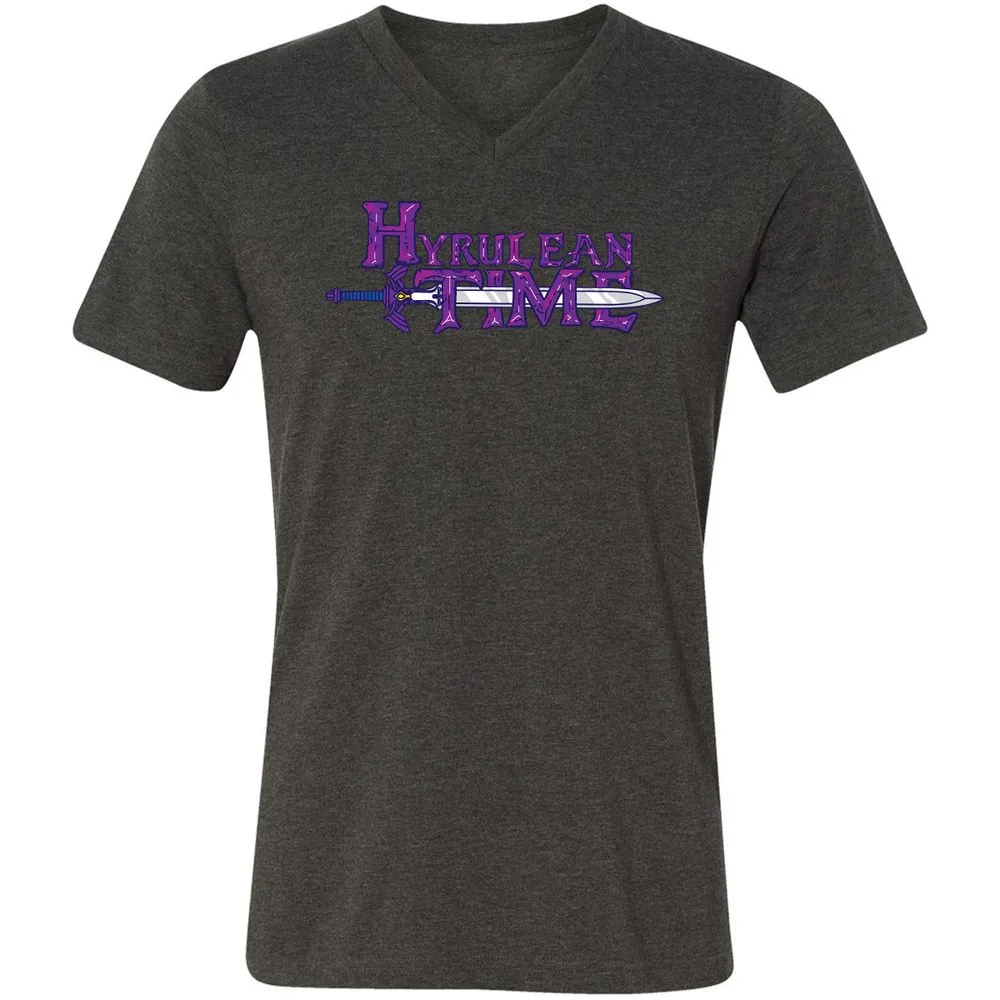 Unisex V-Neck T-Shirt - K1AN6TGZ - Dark Grey Heather - 8