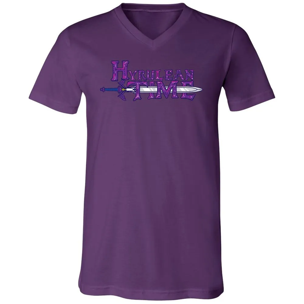 Unisex V-Neck T-Shirt - K1AN6TGZ - Team Purple - 2