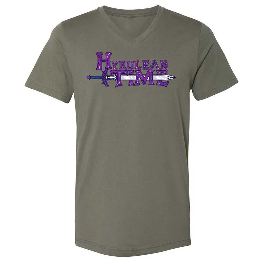 Unisex V-Neck T-Shirt - K1AN6TGZ - Military Green - 10