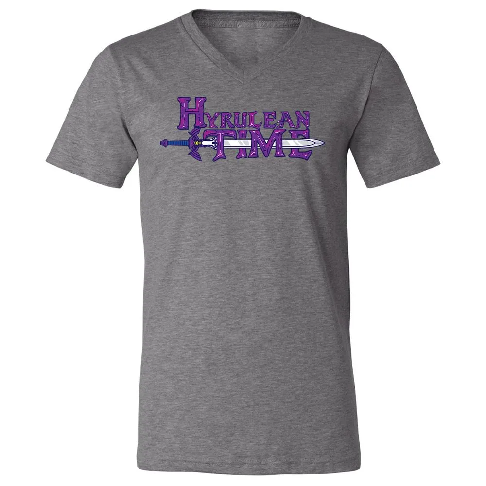 Unisex V-Neck T-Shirt - K1AN6TGZ - Deep Heather - 13