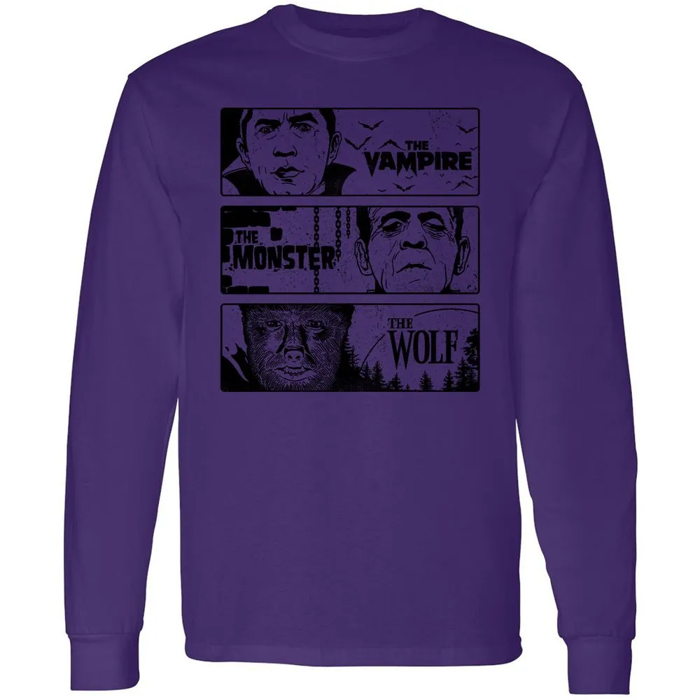 Long Sleeve T-Shirt - XYJN5Z32 - Purple - 13