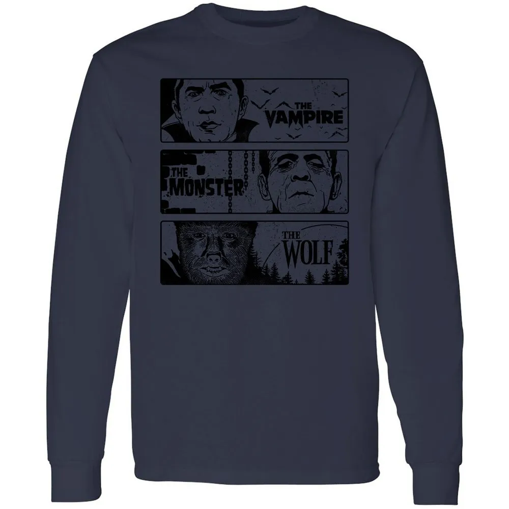 Long Sleeve T-Shirt - XYJN5Z32 - Navy - 12