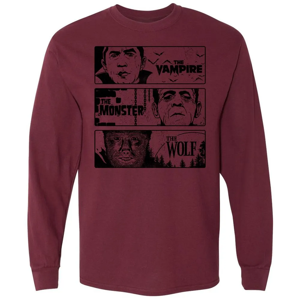 Long Sleeve T-Shirt - XYJN5Z32 - Maroon - 11