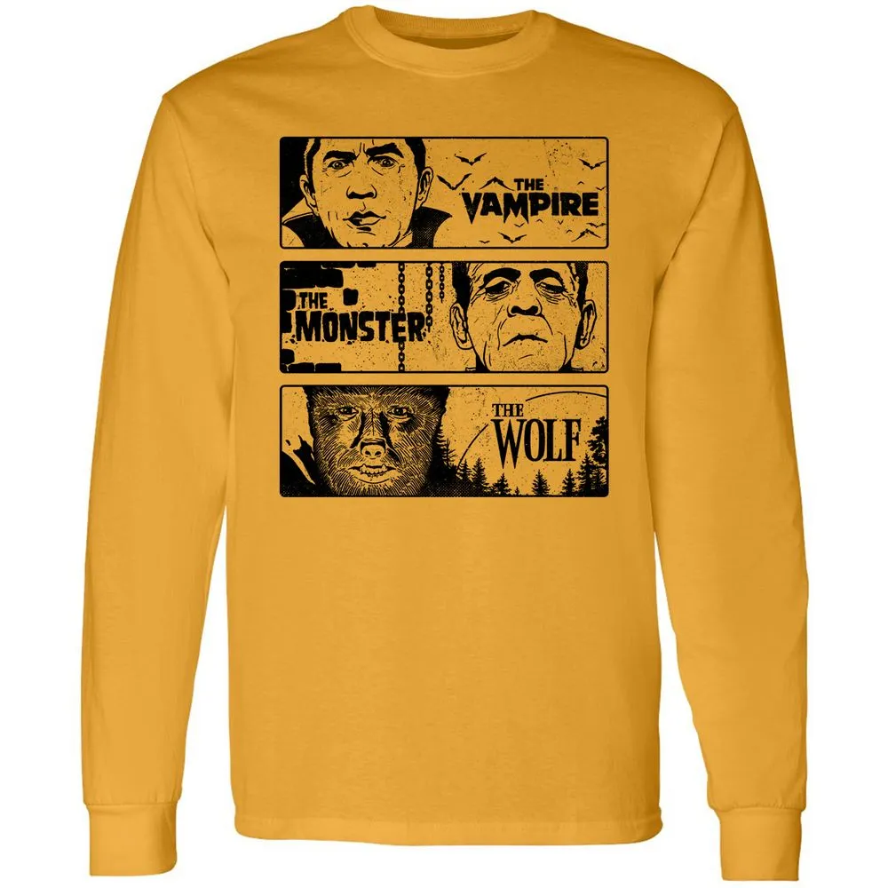 Long Sleeve T-Shirt - XYJN5Z32 - Gold - 9