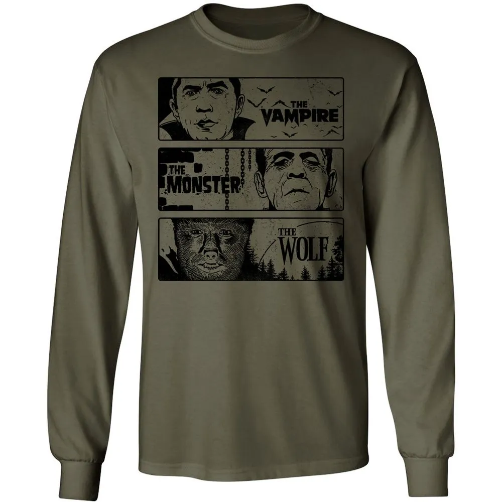 Long Sleeve T-Shirt - XYJN5Z32 - Military Green - 7