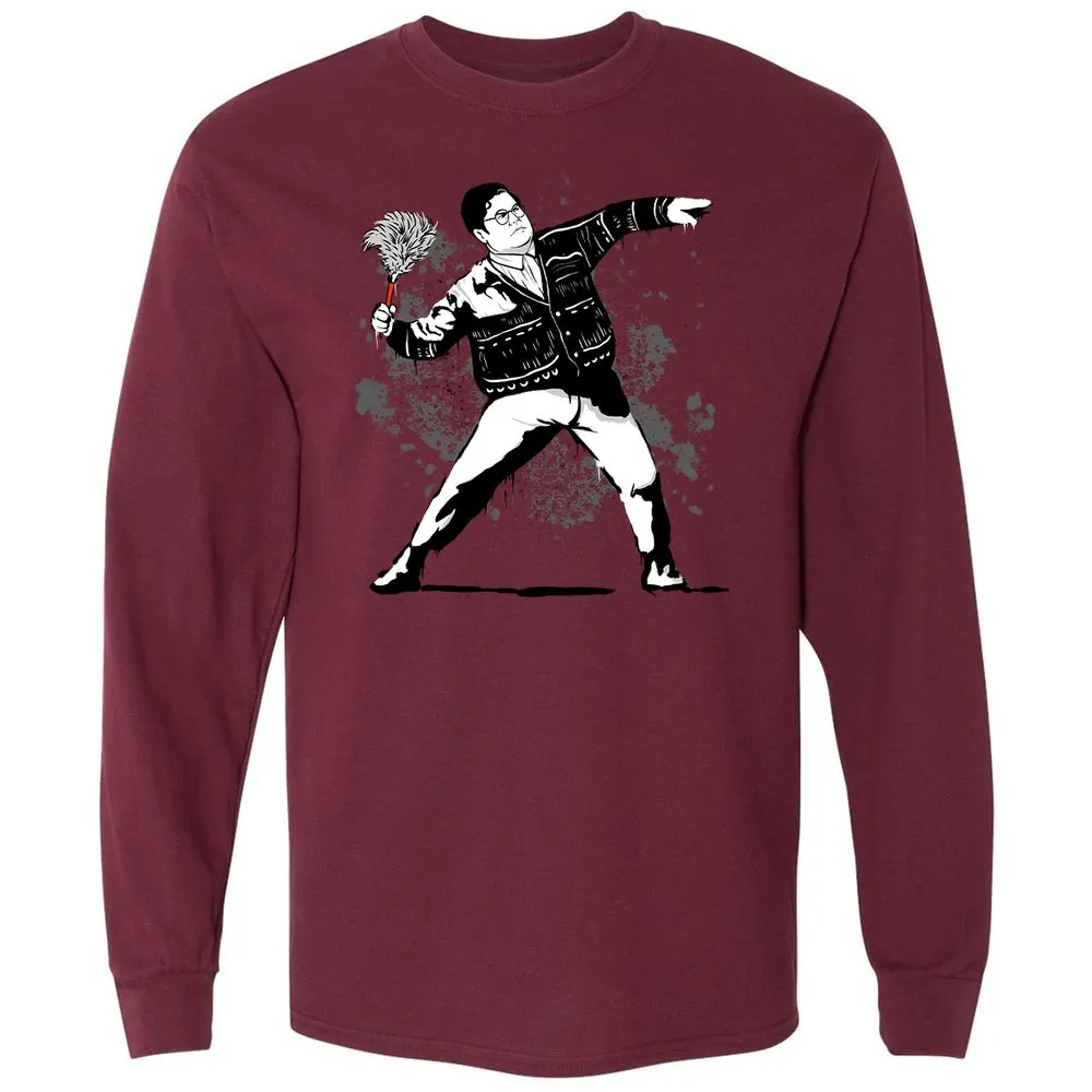 Long Sleeve T-Shirt - 7RWSM3B7 - Maroon - 11
