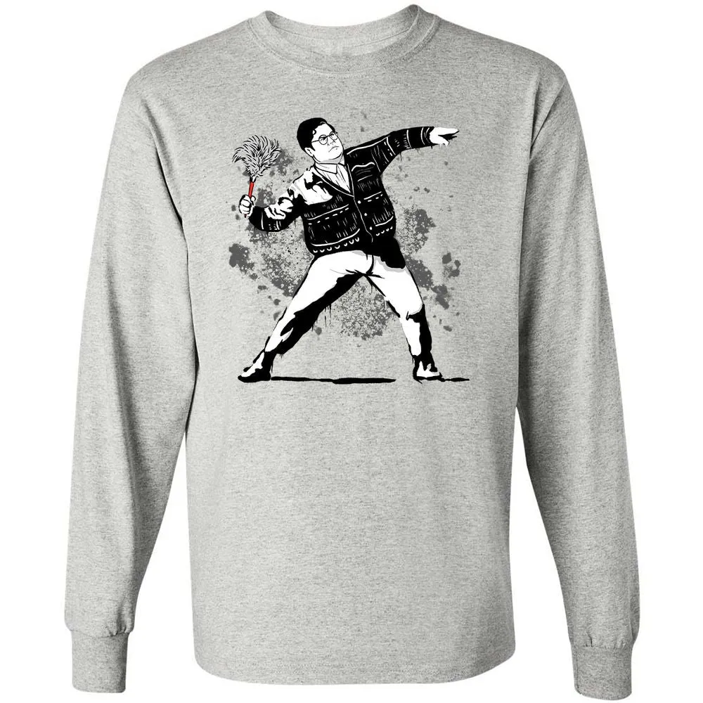 Long Sleeve T-Shirt - 7RWSM3B7 - Ash - 5