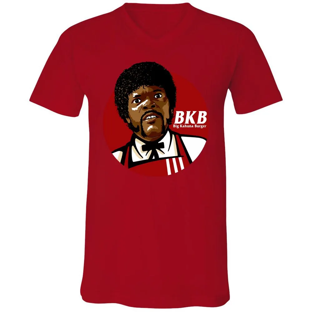 Unisex V-Neck T-Shirt - RDPFTXRH - Red - 3