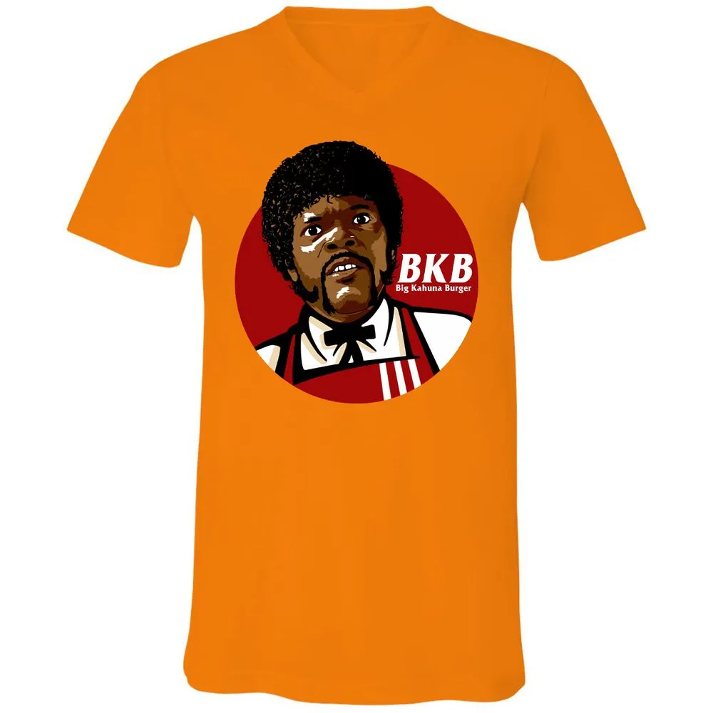 Unisex V-Neck T-Shirt - RDPFTXRH - Orange - 11