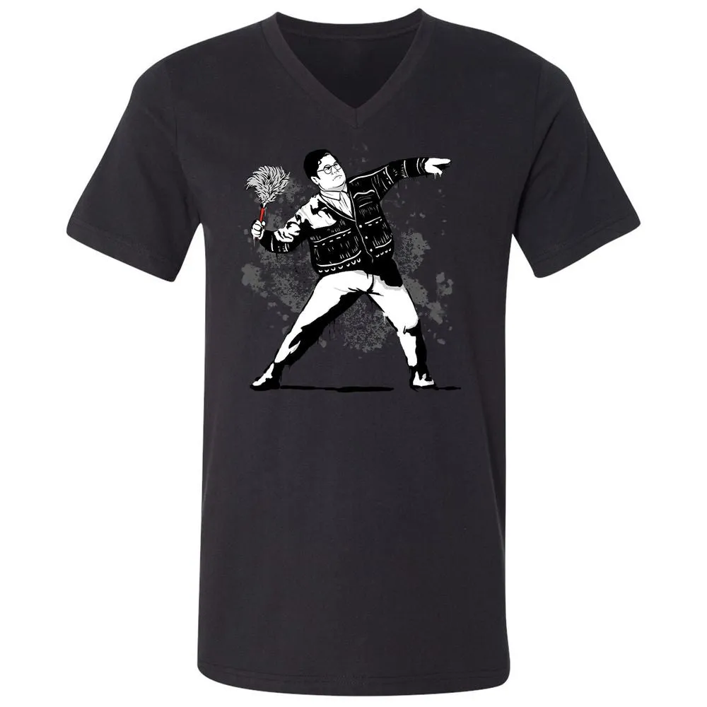 Unisex V-Neck T-Shirt - 9NYCDJLC - Black - 16