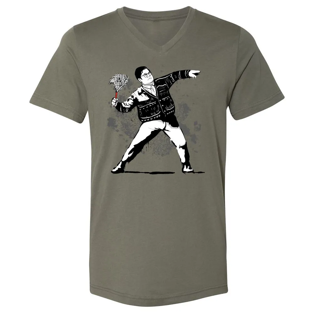 Unisex V-Neck T-Shirt - 9NYCDJLC - Military Green - 10