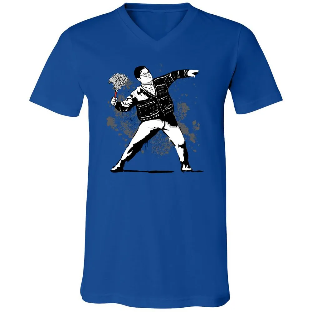 Unisex V-Neck T-Shirt - 9NYCDJLC - True Royal - 4