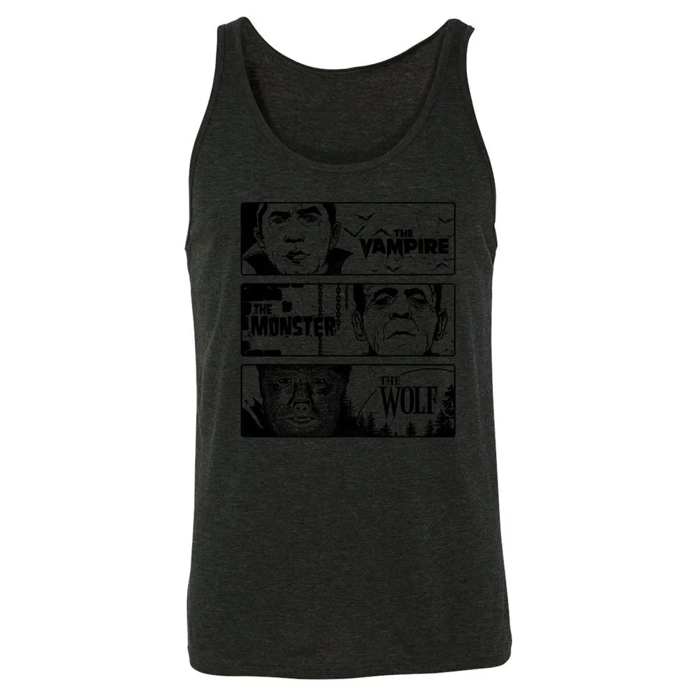 Unisex Jersey Tank - JCJR3U3X - Charcoal Black Triblend - 5