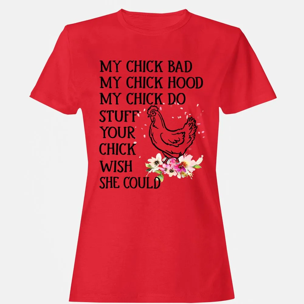 Women's T-Shirt - JS2ZXBAM - Red - 13