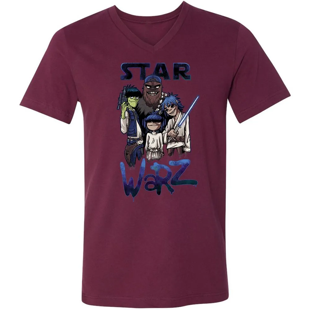 Unisex V-Neck T-Shirt - JU23ZCYD - Maroon - 6