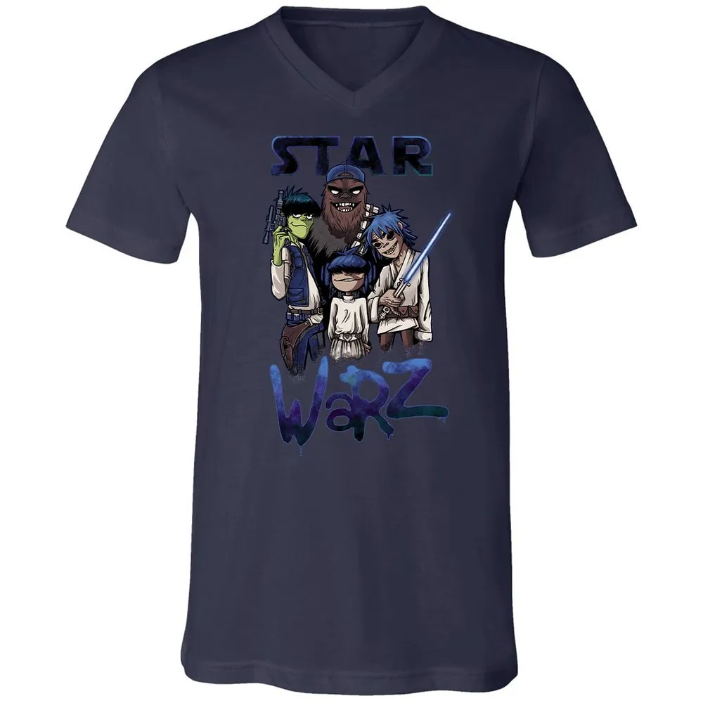 Unisex V-Neck T-Shirt - JU23ZCYD - Navy - 9