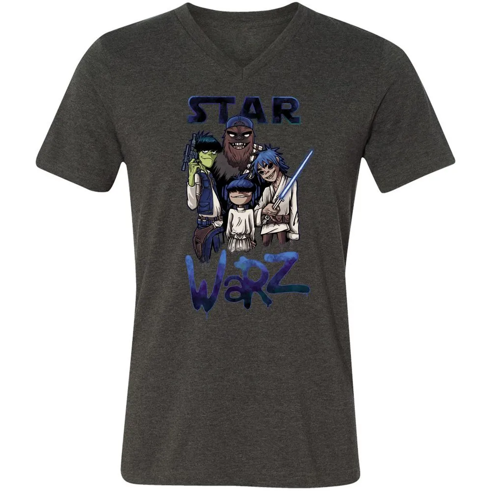 Unisex V-Neck T-Shirt - JU23ZCYD - Dark Grey Heather - 8