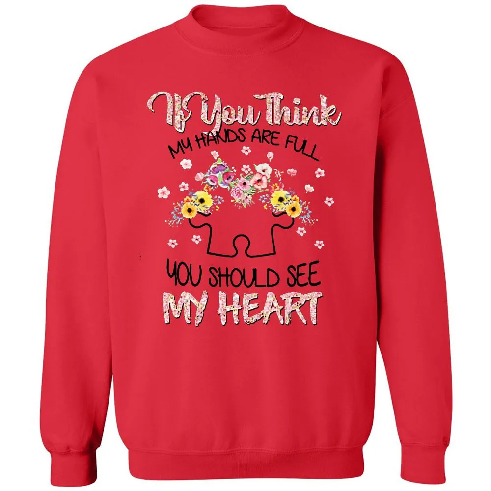 Classic Unisex Sweatshirt - A7D1E9WD - Red - 5