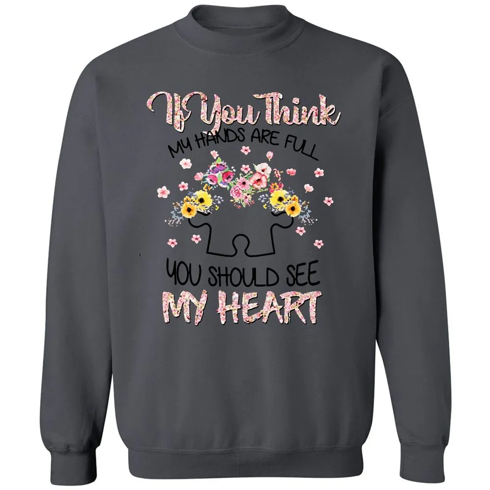 Classic Unisex Sweatshirt - A7D1E9WD - Charcoal - 7