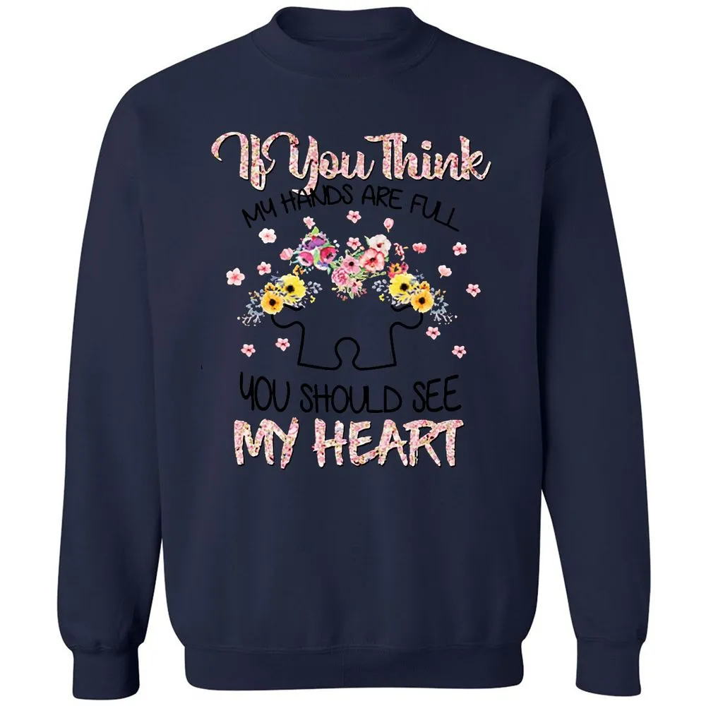 Classic Unisex Sweatshirt - A7D1E9WD - Navy - 8