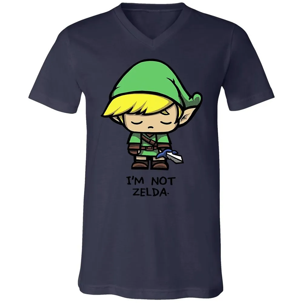 Unisex V-Neck T-Shirt - DCHZTKJP - Navy - 9