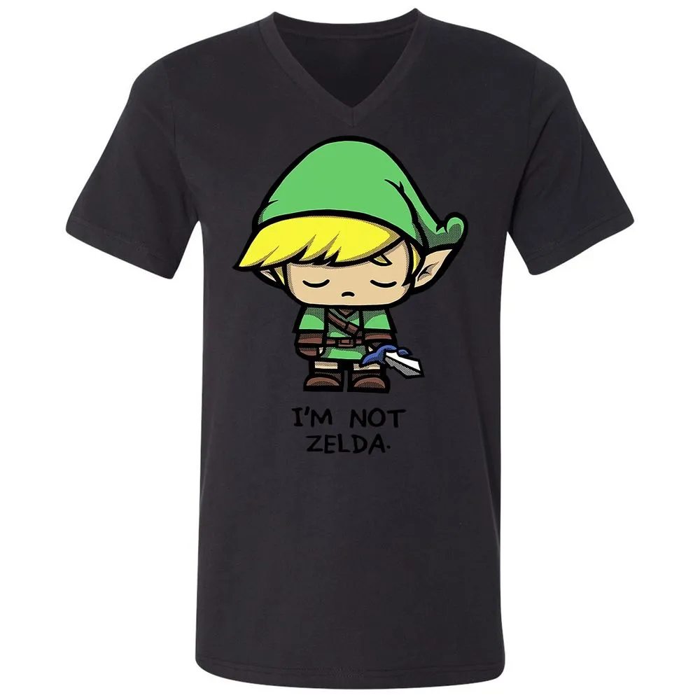 Unisex V-Neck T-Shirt - DCHZTKJP - Black - 16