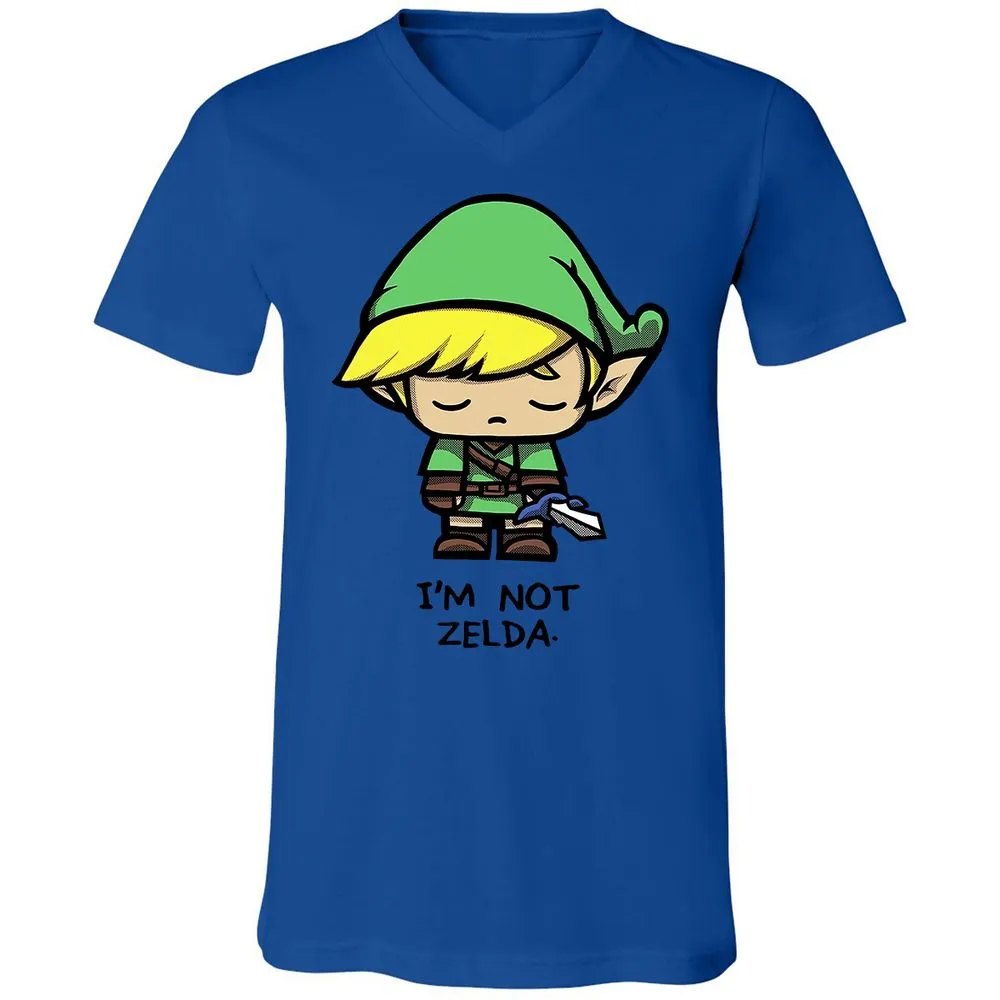 Unisex V-Neck T-Shirt - DCHZTKJP - True Royal - 4