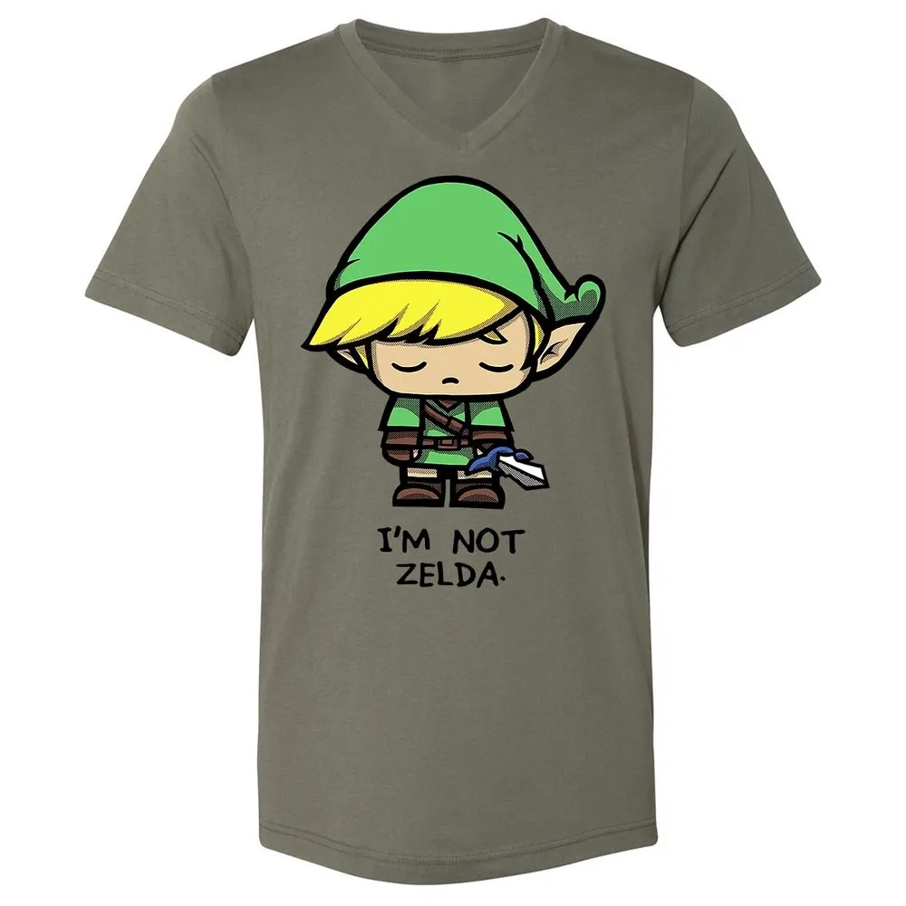 Unisex V-Neck T-Shirt - DCHZTKJP - Military Green - 10