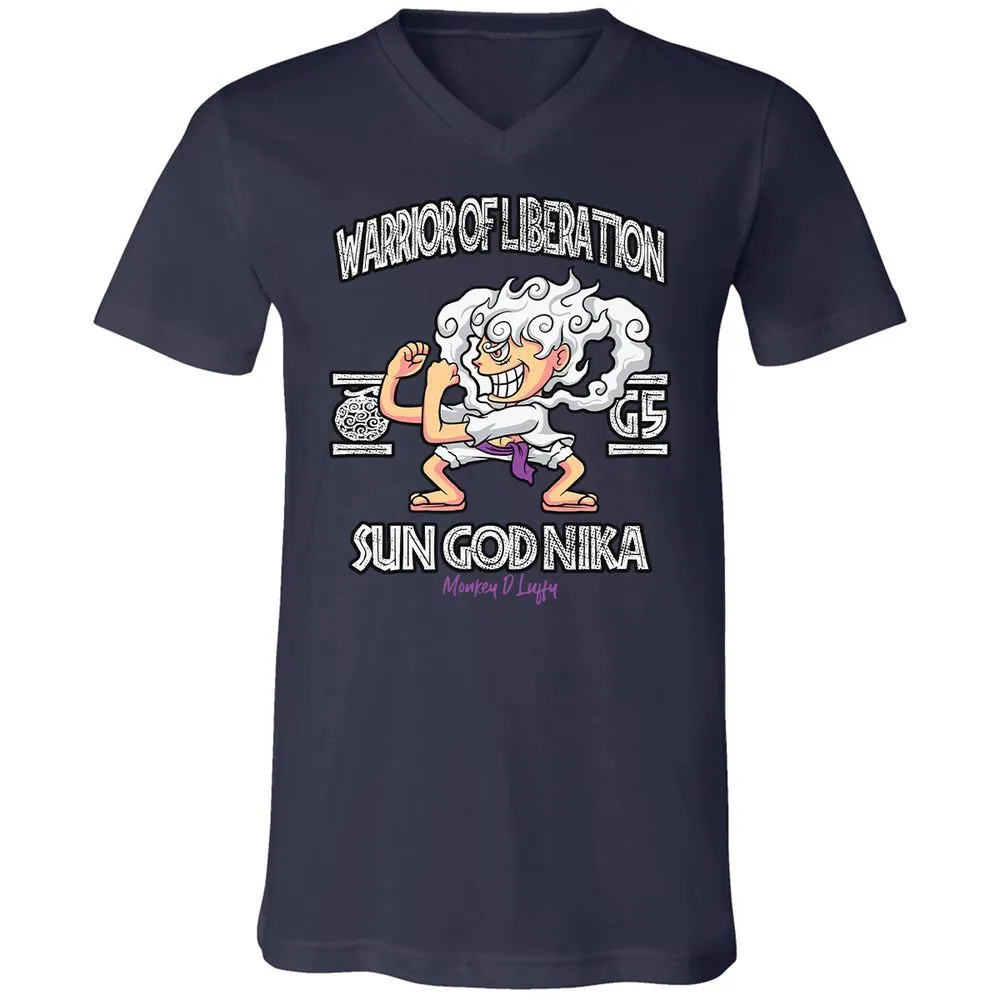 Unisex V-Neck T-Shirt - VB98SZTS - Navy - 9