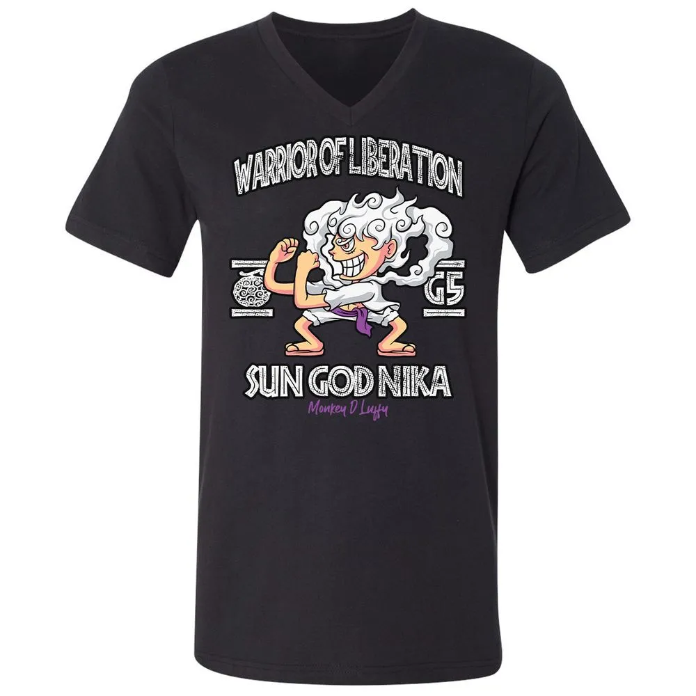 Unisex V-Neck T-Shirt - VB98SZTS - Black - 16