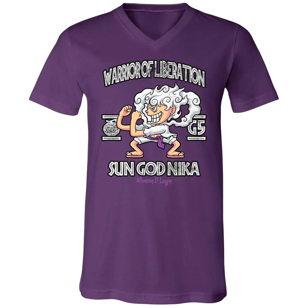 Unisex V-Neck T-Shirt - VB98SZTS - Team Purple - 2