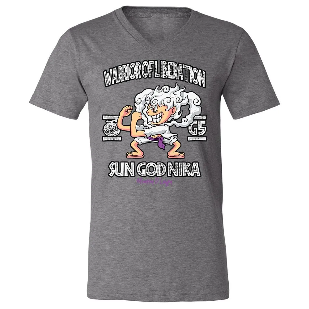 Unisex V-Neck T-Shirt - VB98SZTS - Deep Heather - 13