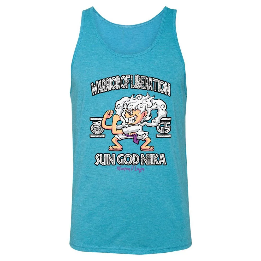 Unisex Jersey Tank - 5BUKW7Z7 - Aqua Triblend - 3