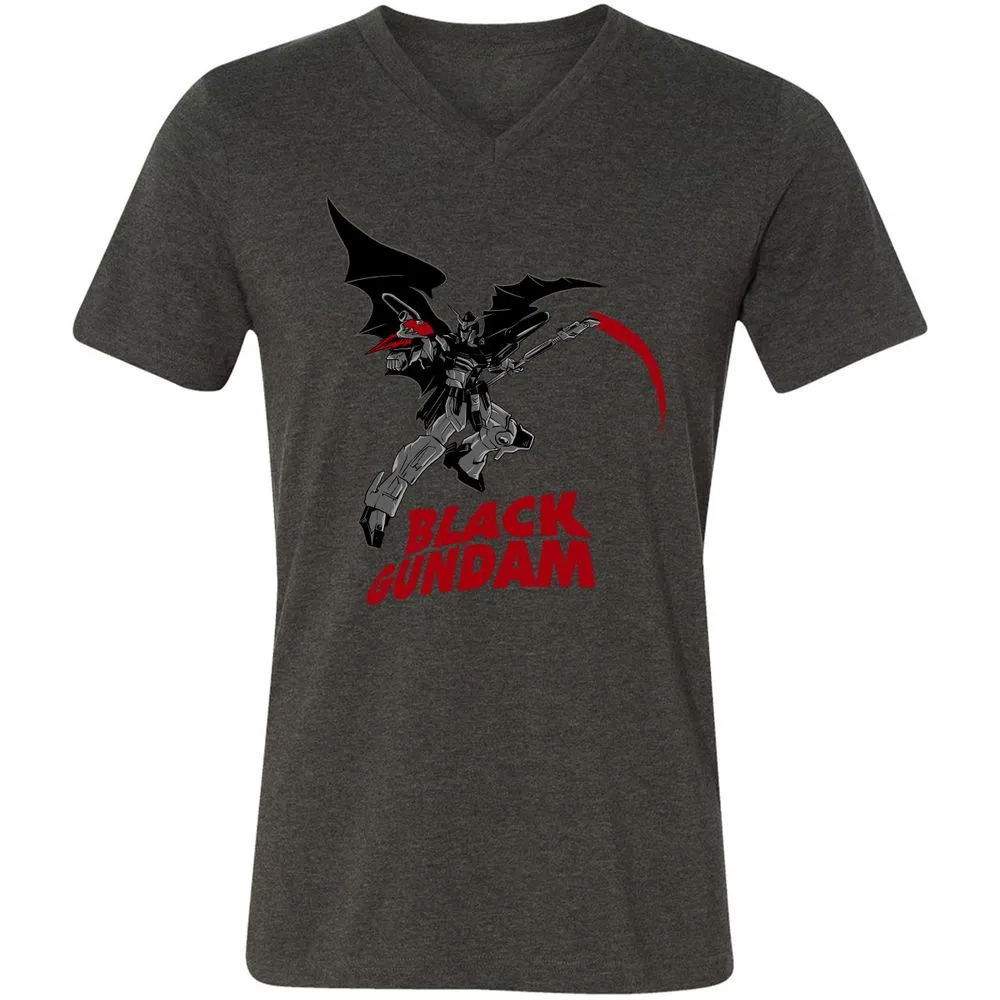 Unisex V-Neck T-Shirt - 1HRLHV6P - Dark Grey Heather - 8
