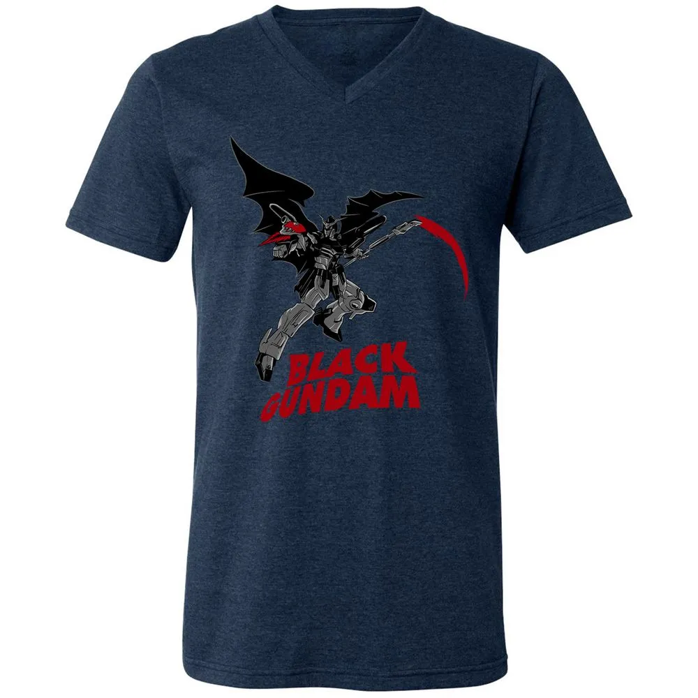 Unisex V-Neck T-Shirt - 1HRLHV6P - Heather Navy - 15
