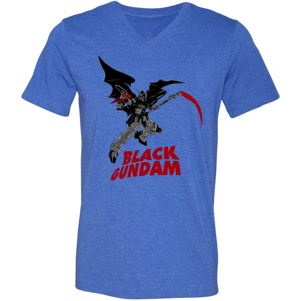 Unisex V-Neck T-Shirt - 1HRLHV6P - Heather True Royal - 14